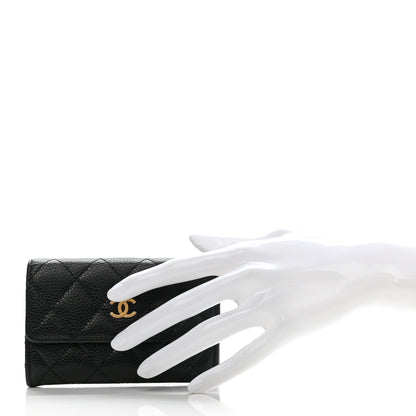 Chanel Caviar Quilted Flap Card Holder Black 2 of 10
