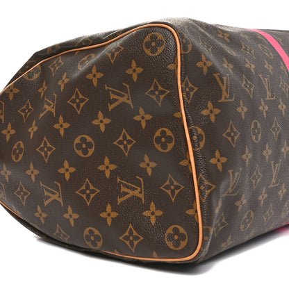 Louis Vuitton Monogram My LV Heritage Speedy 40 Fuchsia Blue Marine 9 of 10
