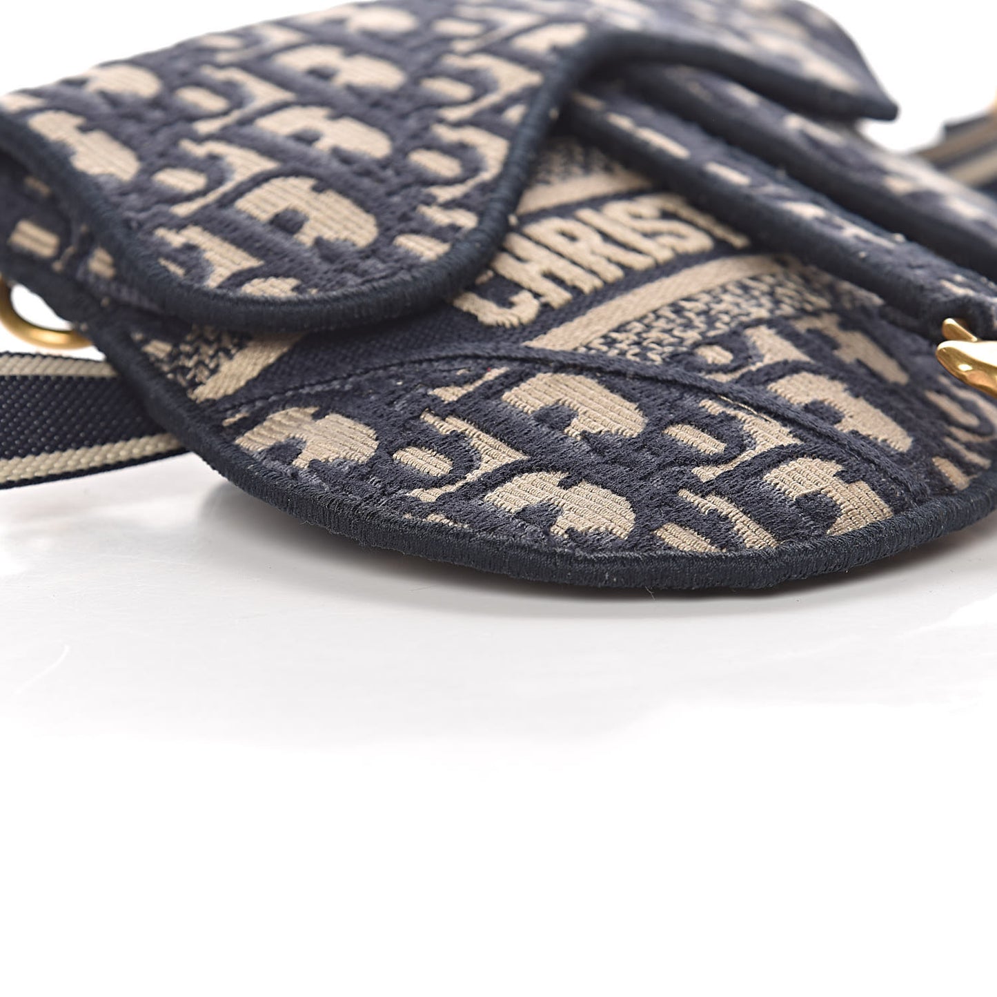 Oblique Saddle Belt Bag Blue