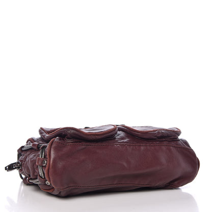 Alexander Wang Washed Lambskin Brenda Chain Shoulder Bag Burgundy 4 of 6