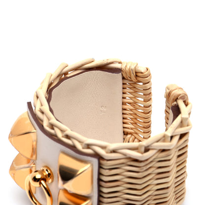 Hermes Barenia Osier Collier De Chien CDC Picnic Bracelet T2 Nata 7 of 8