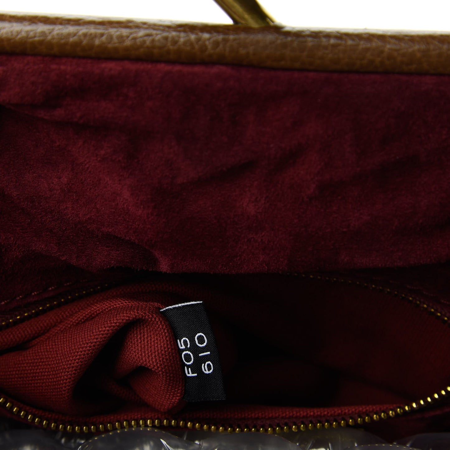 Calfskin Quilted Stam Brown