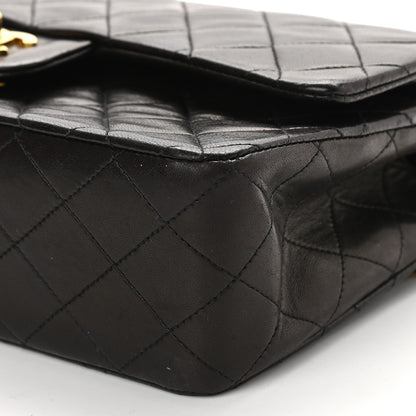 Chanel Lambskin Quilted Medium Double Flap Black 10 of 10