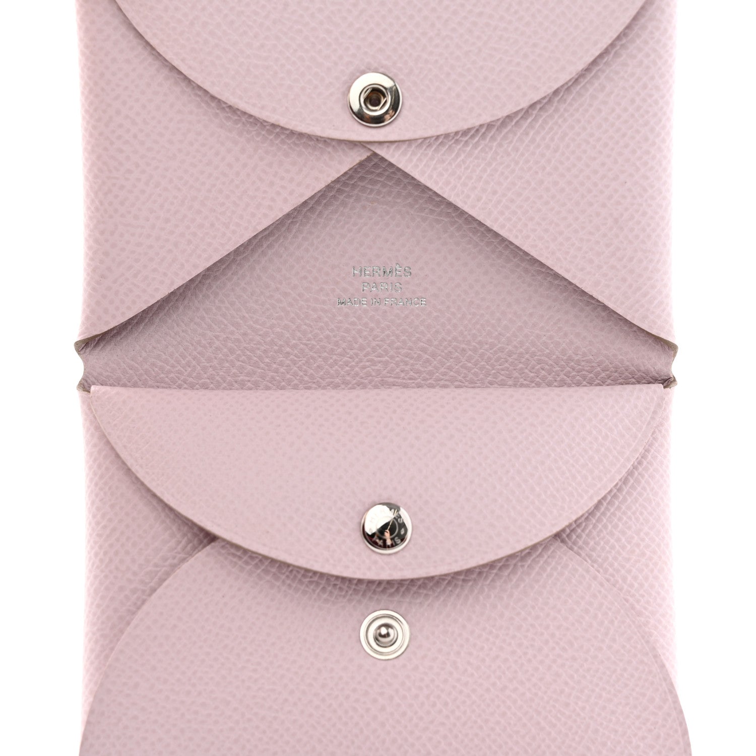 Hermes Epsom Calvi Duo Card Case Mauve Pale 5 of 8