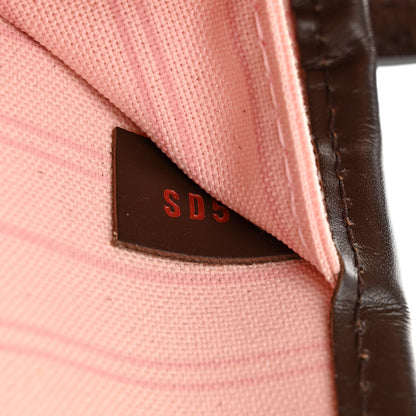 Louis Vuitton Damier Ebene Neo Neverfull MM Rose Ballerine 8 of 14