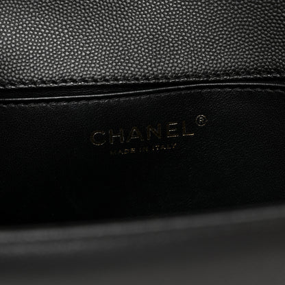 Chanel Caviar Quilted Medium Boy Flap Black 6 of 10