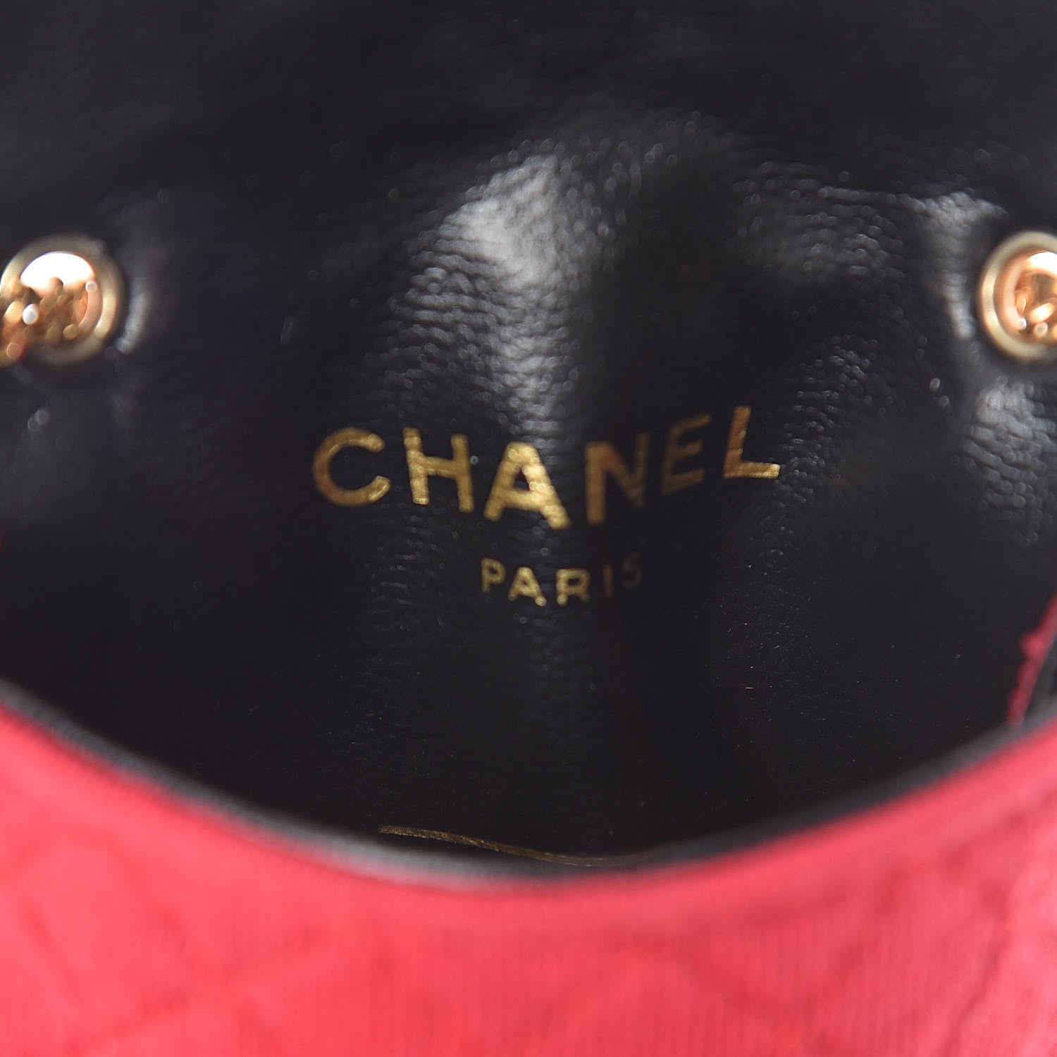 Chanel Knit Quilted Pouch Necklace Red 12 of 20