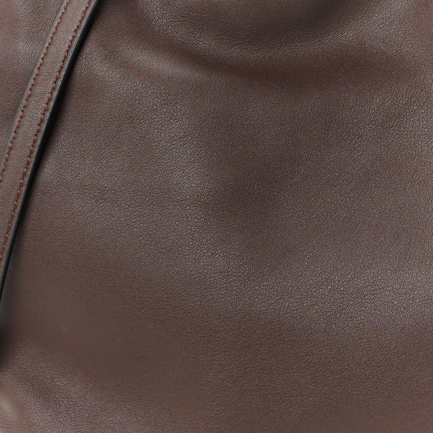 Calfskin Mini Flamenco Knot Clutch Chocolate