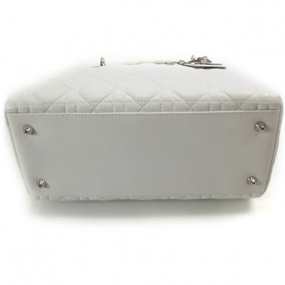 Christian Dior Lambskin Cannage Medium Lady Dior White 4 of 9