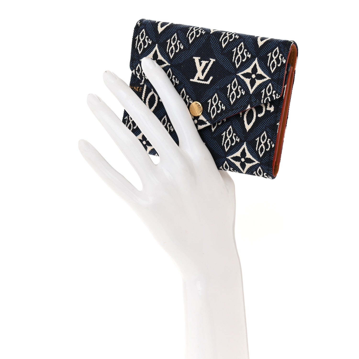 Louis Vuitton LOUIS VUITTON Jacquard Since 1854 Victorine Wallet Blue 2 of 7