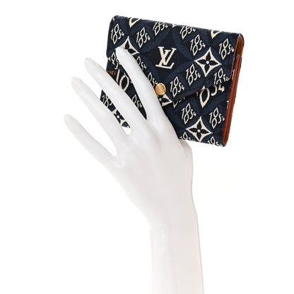 Louis Vuitton LOUIS VUITTON Jacquard Since 1854 Victorine Wallet Blue 2 of 7