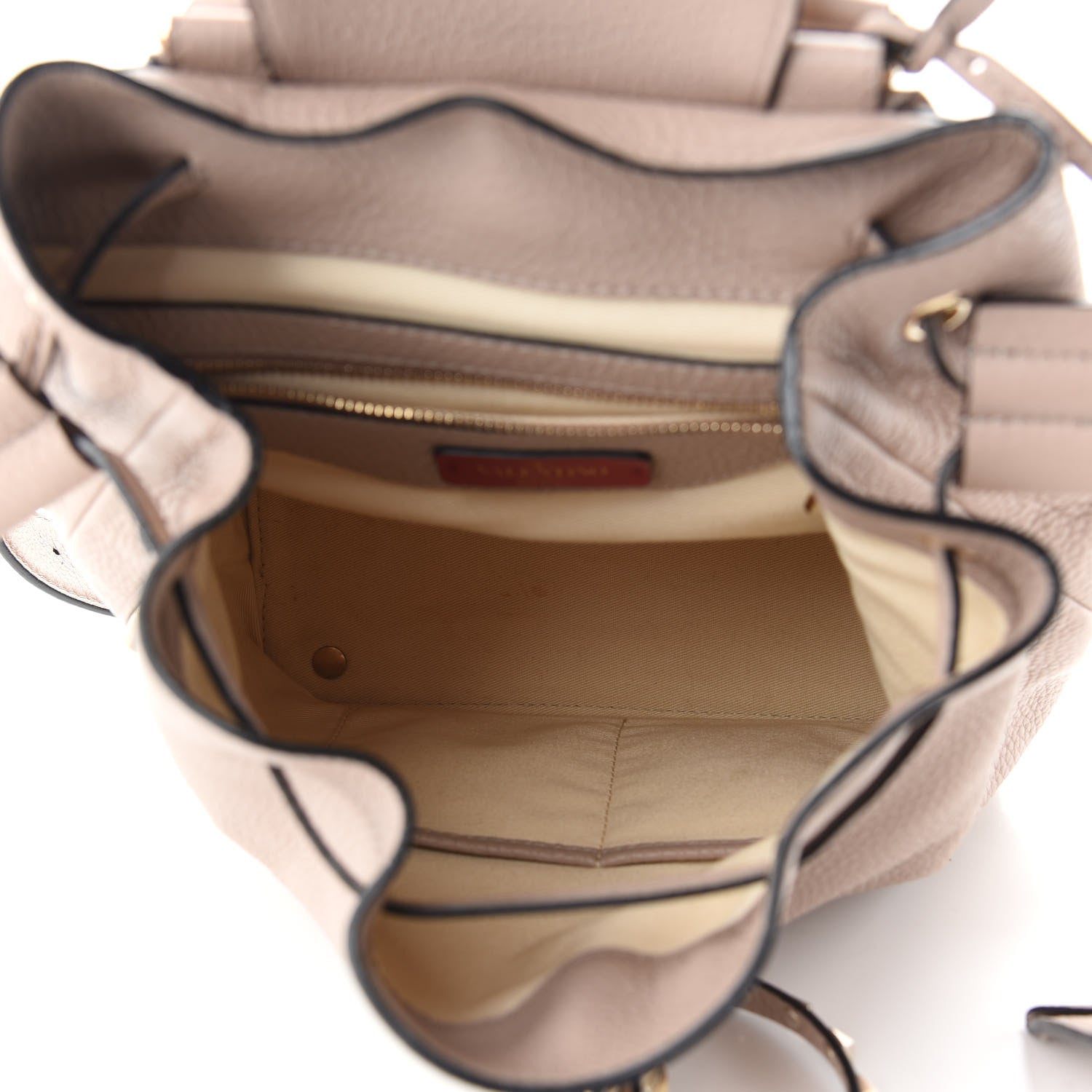 Valentino Garavani Pebbled Calfskin Rockstud Drawstring Backpack Poudre 5 of 13