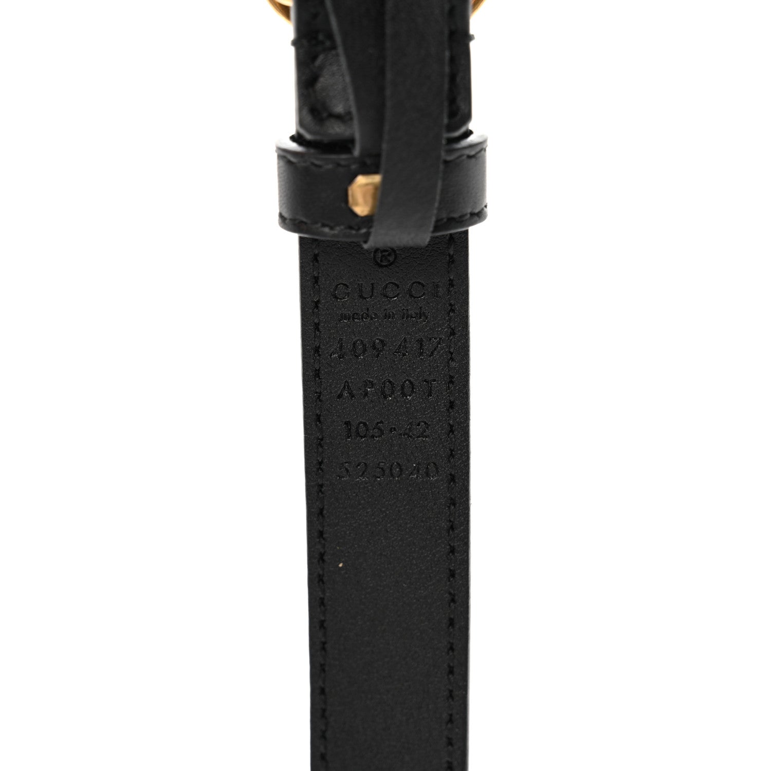 Gucci Calfskin Double G 20mm Belt 105 42 Black 4 of 6
