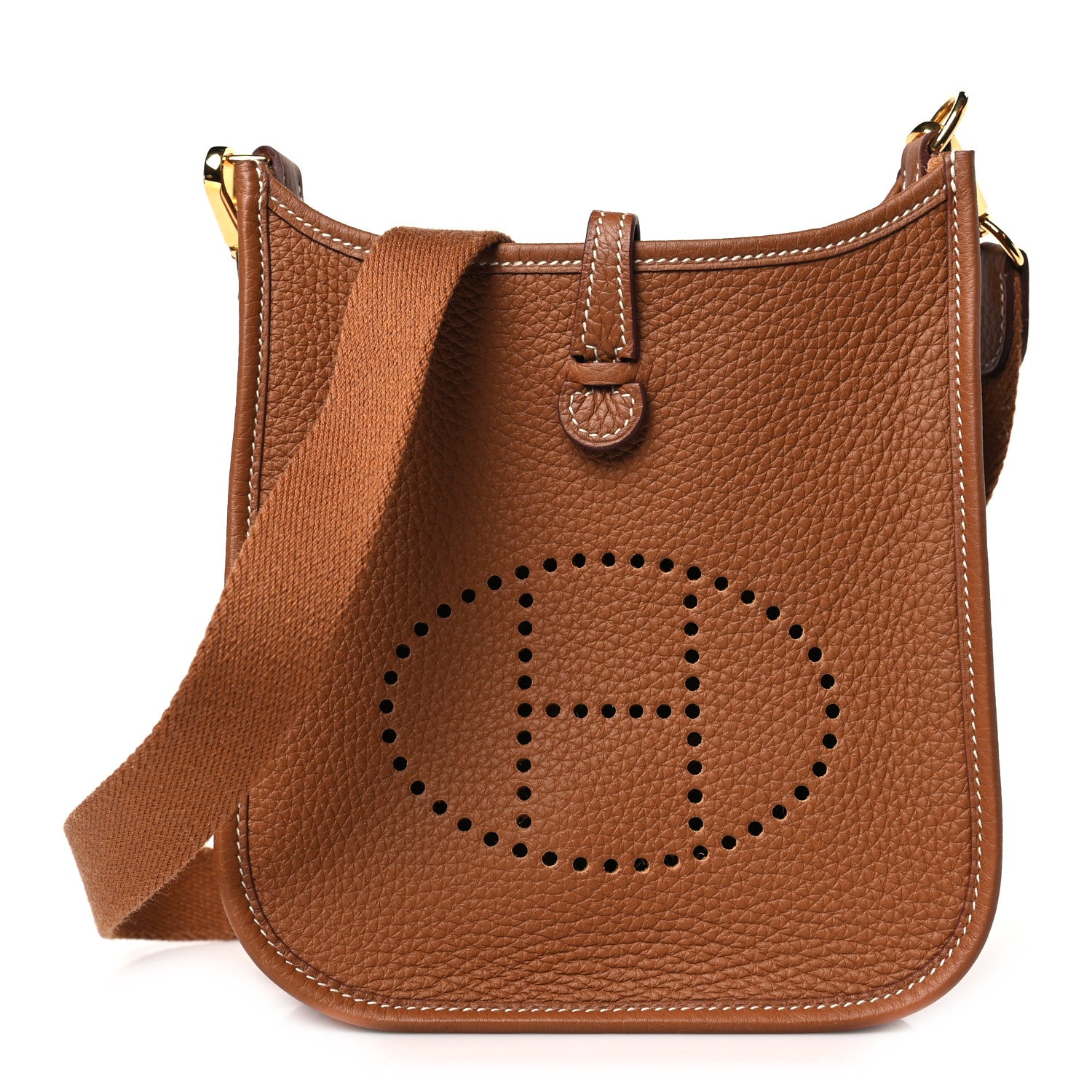 Hermes Taurillon Clemence Evelyne TPM Gold 1 of 10