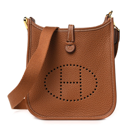 Hermes Taurillon Clemence Evelyne TPM Gold 1 of 10