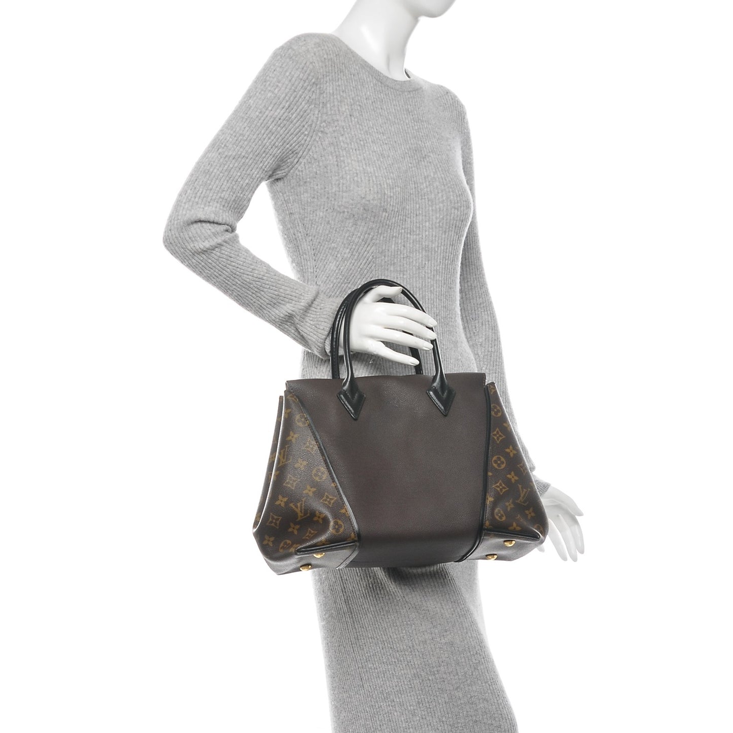 Veau Cachemire Monogram Tote W PM Chocolate