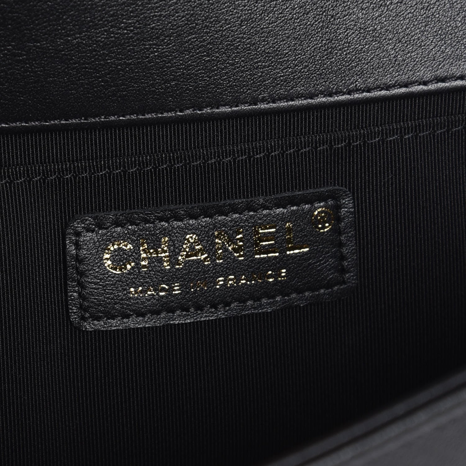 Chanel Calfskin Chevron Quilted Medium Boy Flap Black 6 of 7