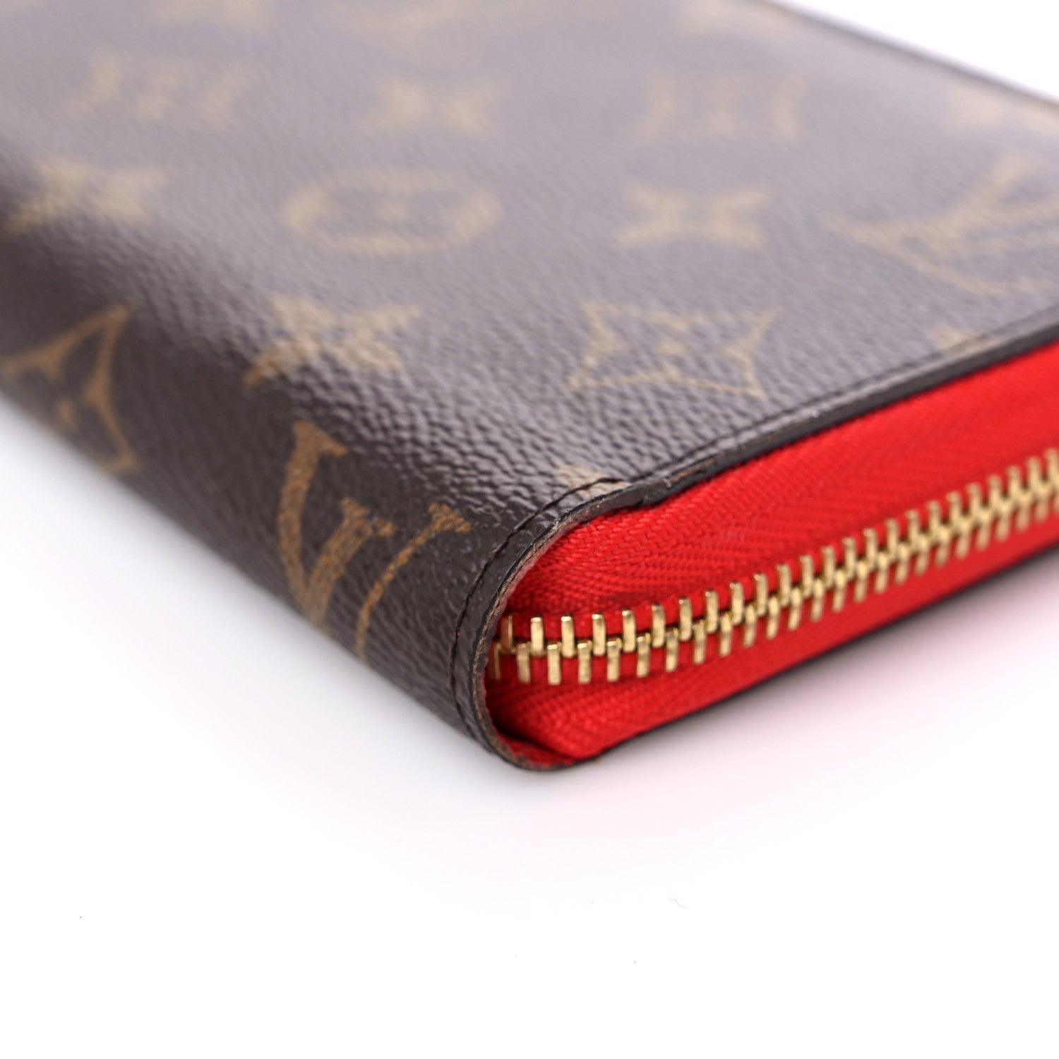 Louis Vuitton Monogram Pompon Zippy Wallet Coquelicot 8 of 13