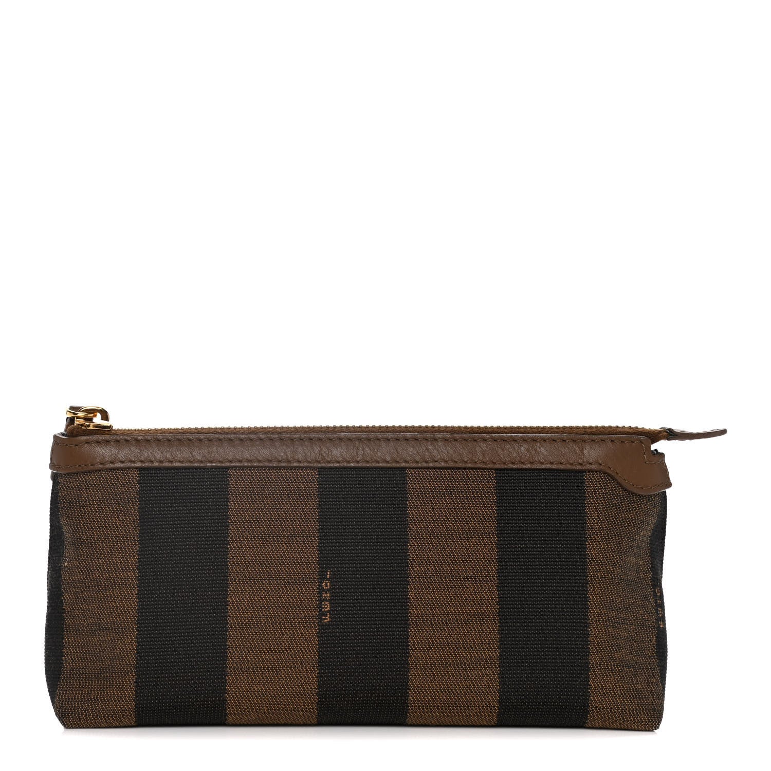 Fendi Pequin Vitello Pouch Tobacco Foresta 1 of 13