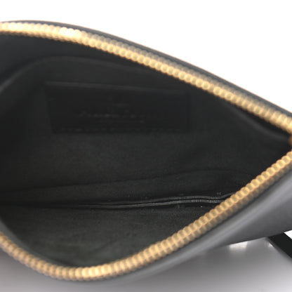 Valentino Garavani Calfskin C-Rockee Sagittarius Fringe Clutch Black 5 of 8