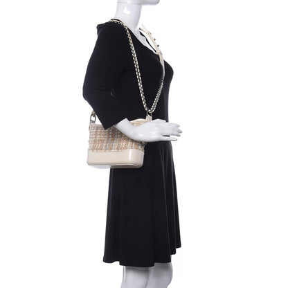 Chanel Tweed Calfskin Quilted Small Gabrielle Hobo Beige Ivory 2 of 13