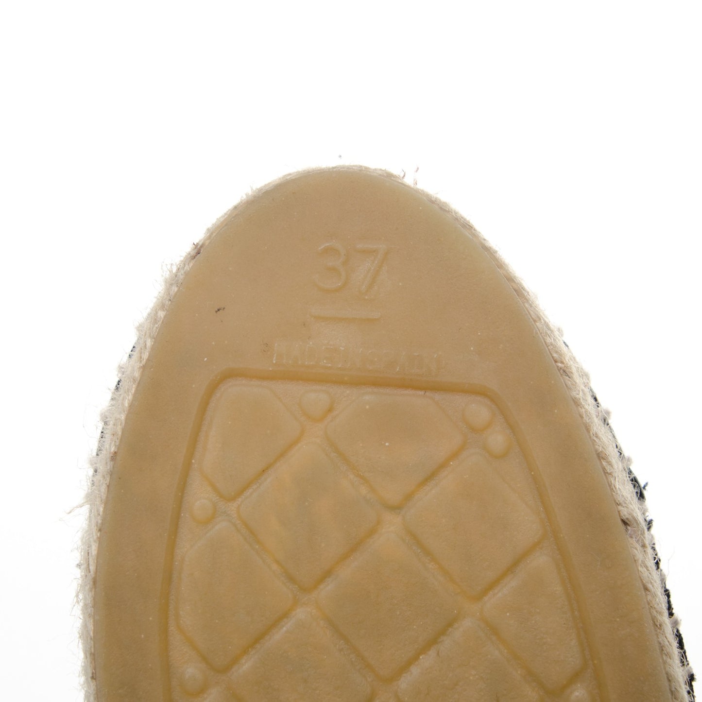 Patent Sequin CC Espadrilles 37 Black