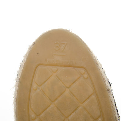 Chanel Patent Sequin CC Espadrilles 37 Black 5 of 8