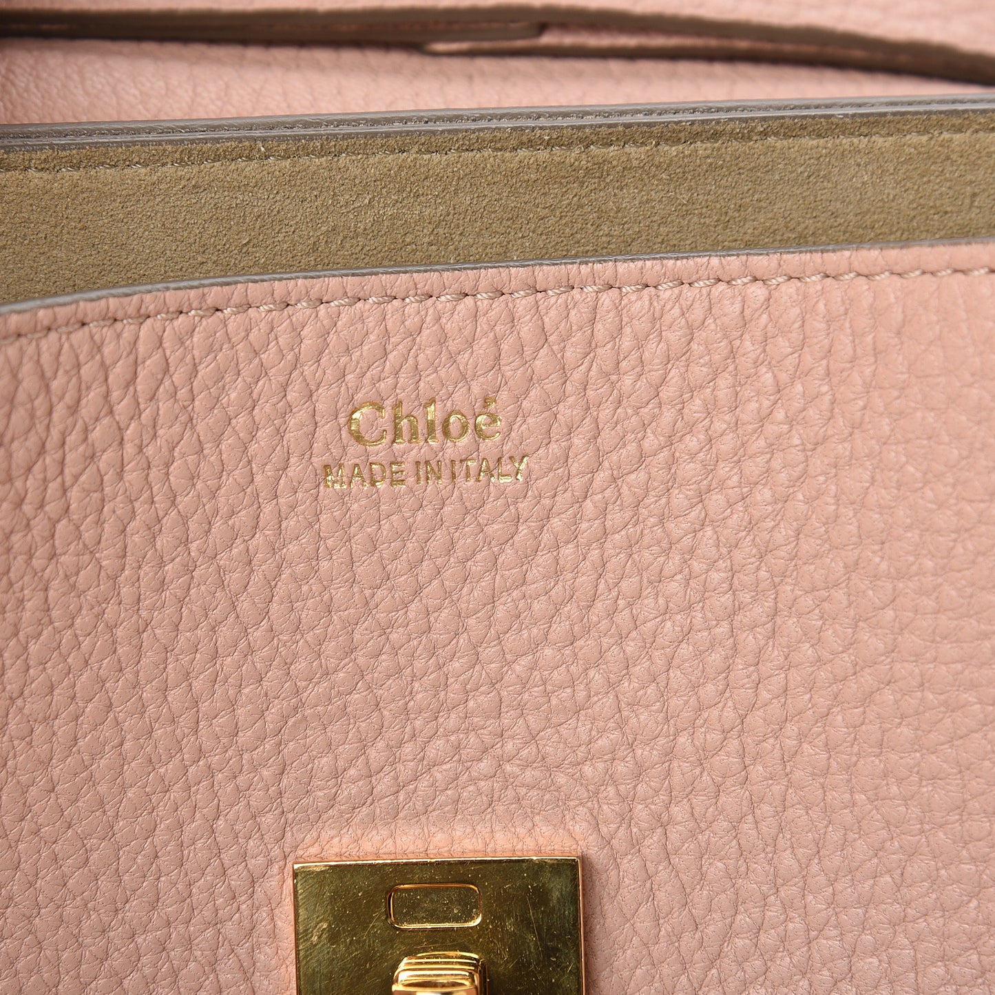 Grained Lambskin Mini Drew Shoulder Bag Cement Pink
