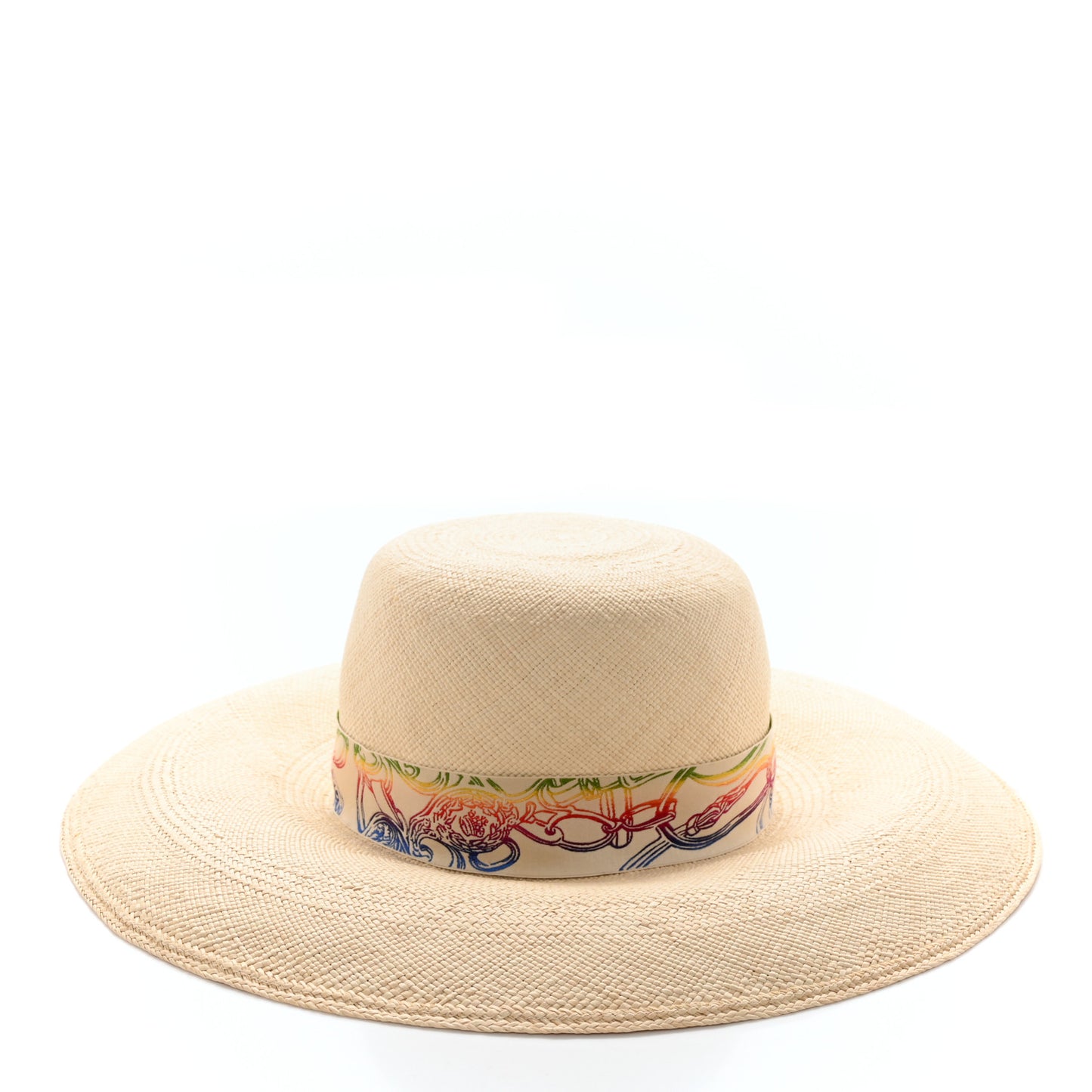 Straw Panama Brisa Brides De Gala Hat 57 Naturel Multicolore