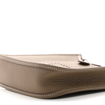 Hermes Taurillon Clemence Evelyne TPM Etoupe Bleu Indigo 10 of 11