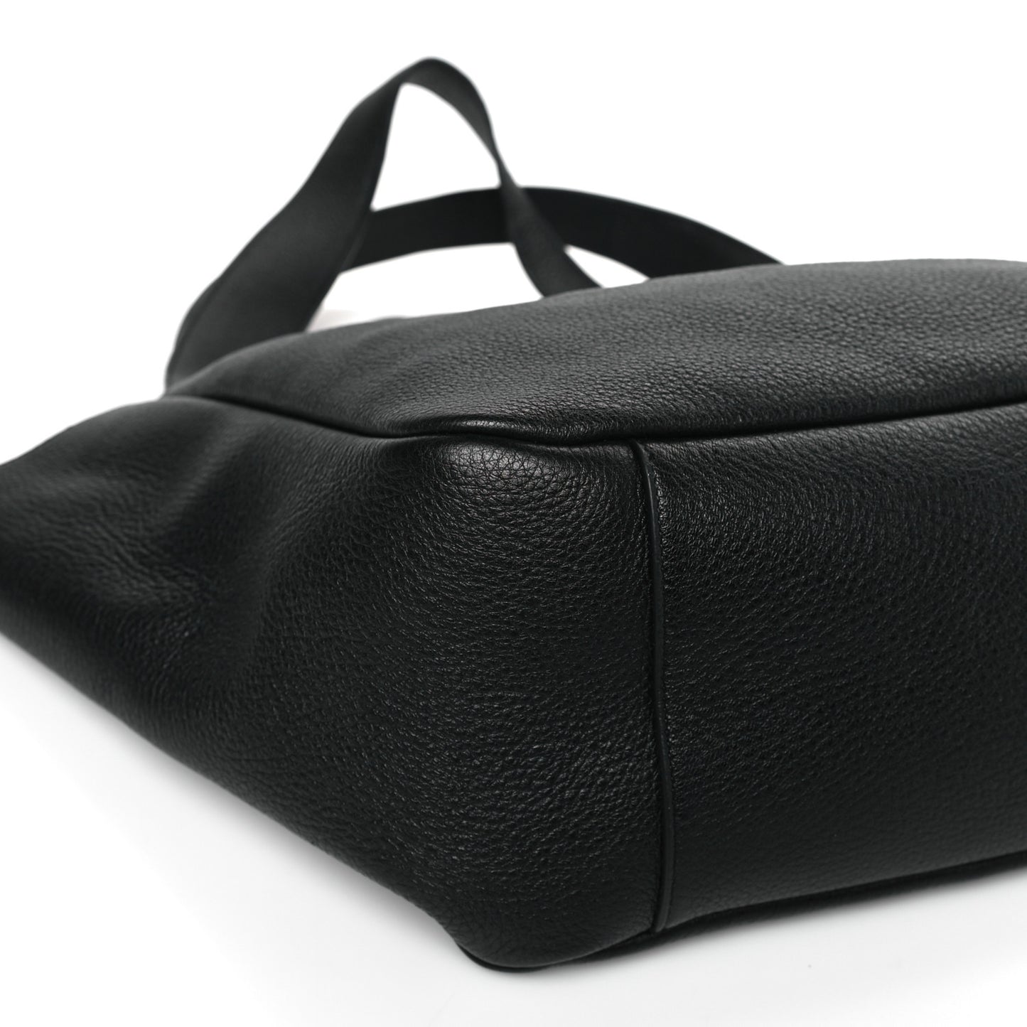 Grained Deerskin Bea Tote Black
