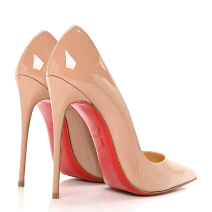Christian Louboutin Patent So Kate 120 Pumps 38.5 Nude 4 of 9