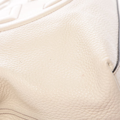 Gucci Pebbled Calfskin Medium Soho Chain Shoulder Bag Off White 9 of 12