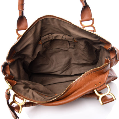 Chloe Calfskin Large Marcie Satchel Tan 5 of 24