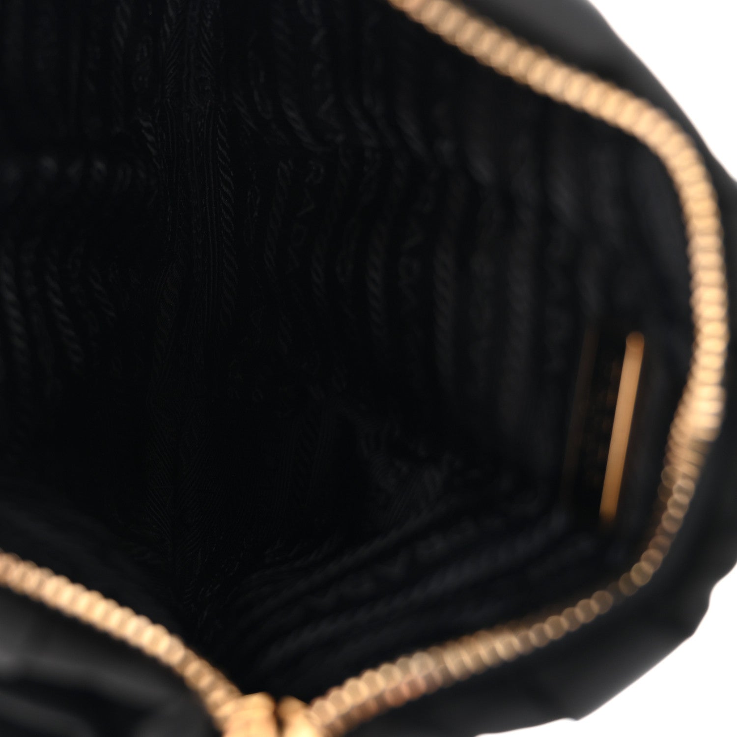 Prada Tessuto Nylon Bow Wristlet Black 5 of 8