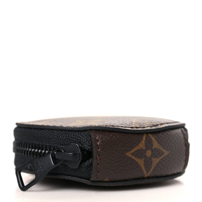 Louis Vuitton Monogram Trio Messenger Round Coin Purse Black 4 of 8