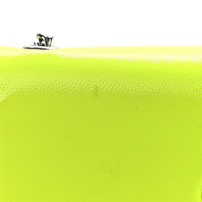 Saint Laurent Patent Grain de Poudre Small Monogram Kate Satchel Neon Yellow 12 of 16