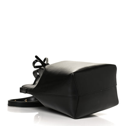 Mansur Gavriel Saffiano Mini Bucket Bag Black 4 of 12