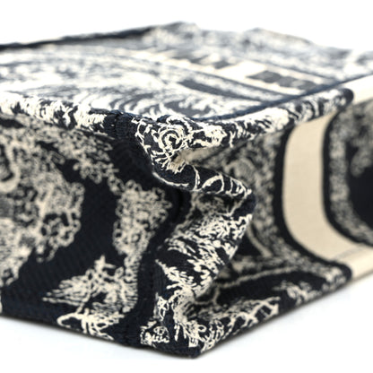 Christian Dior Canvas Toile de Jouy Reverse Embroidered Mini Book Tote Phone Bag Blue 10 of 10