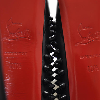Christian Louboutin Calf Lady Peep Spikes VIP 150 Pumps 40.5 Black 6 of 7