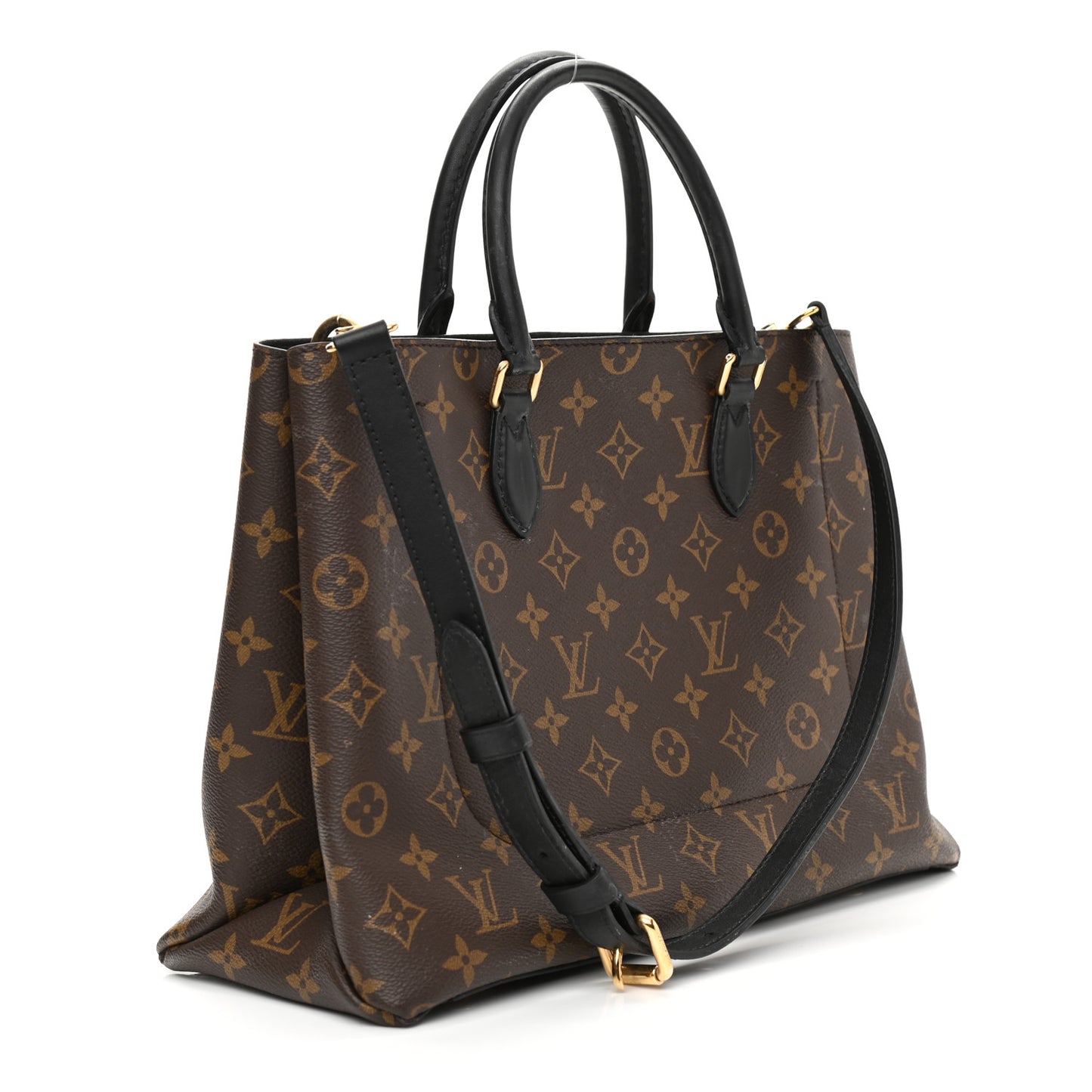 Monogram Flower Tote Black