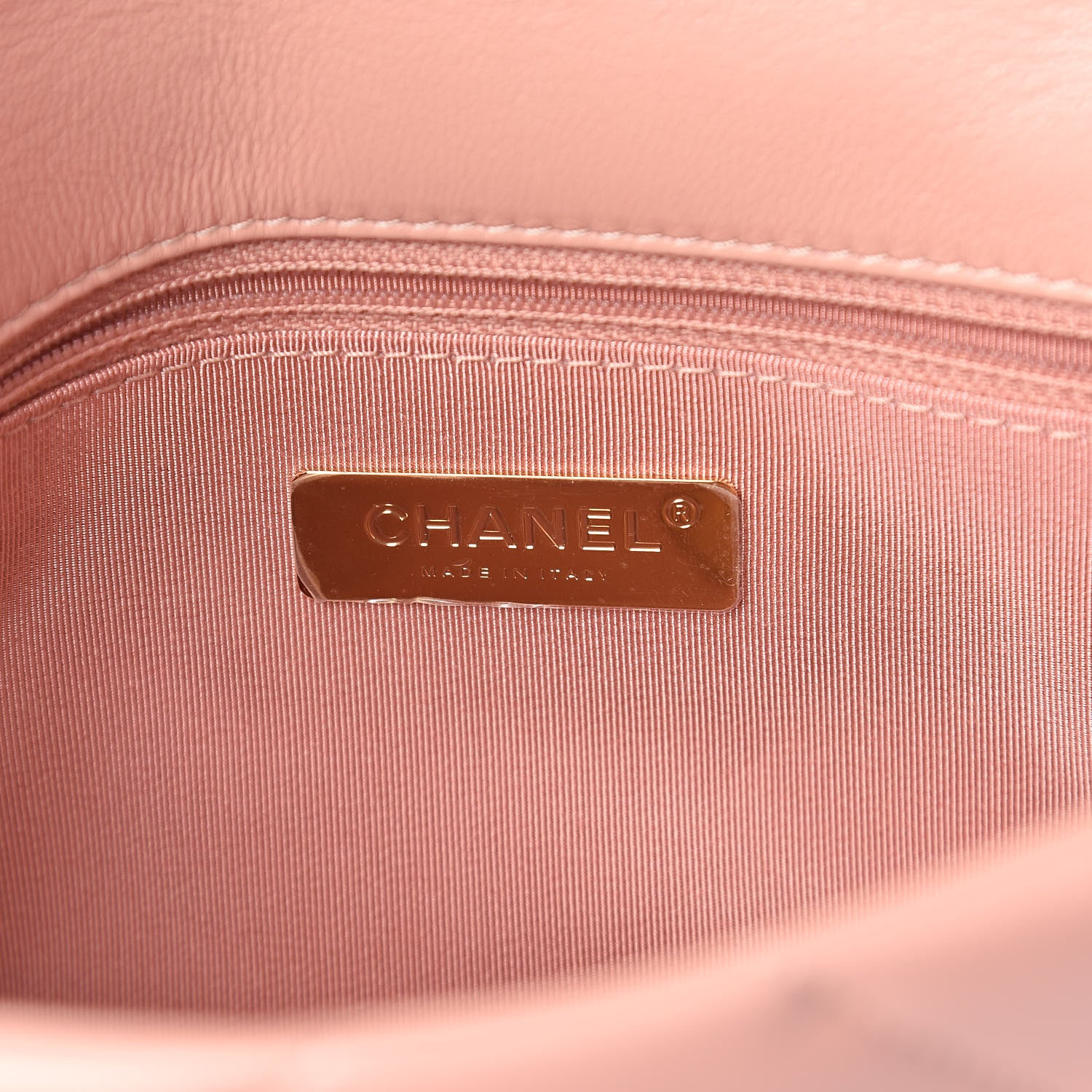 Chanel Goatskin Quilted Medium 19 Flap Light Pink 6 of 11