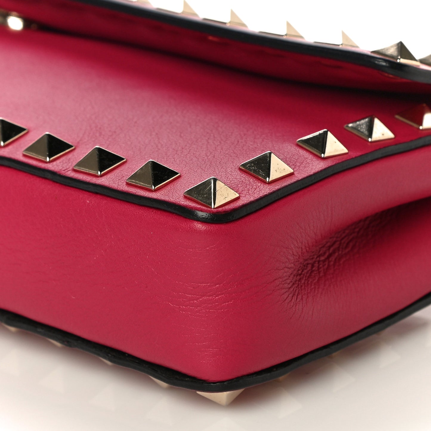 Nappa Rockstud Bangle Clutch Cyclamin