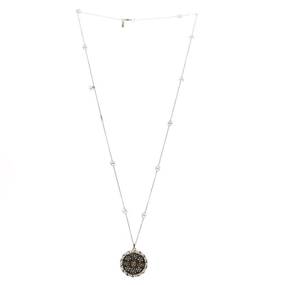 Gucci 18K Yellow Gold Enamel Icon Blooms Necklace White 3 of 4