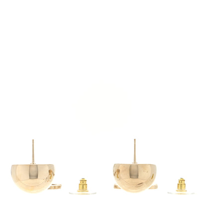 Chanel Metal CC Drop Earrings Gold 3 of 4