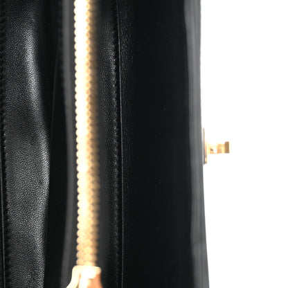 Celine Satinated Calfskin Mini 16 Top Handle Bag Black 5 of 12