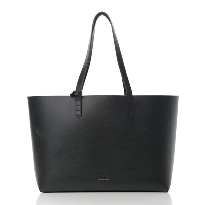 Mansur Gavriel Saffiano Large Shopping Tote Black Flamma 3 of 16