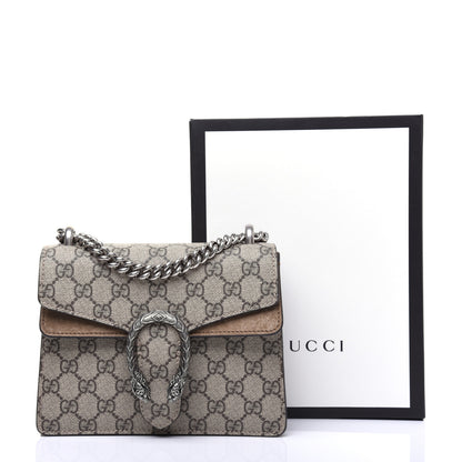 Gucci GG Supreme Monogram Mini Dionysus Shoulder Bag Taupe 14 of 14