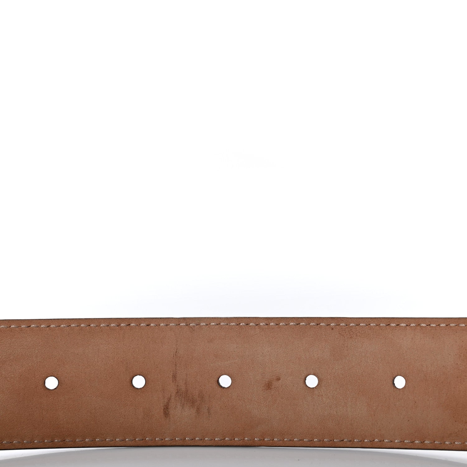 Gucci Calfskin Interlocking G 37mm Belt 90 36 Mystic White 3 of 5