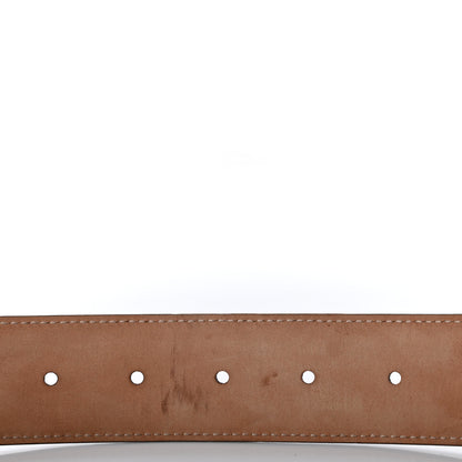 Gucci Calfskin Interlocking G 37mm Belt 90 36 Mystic White 3 of 5